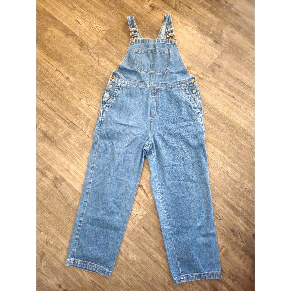 Vintage 90s Crazy Horse Liz Claiborne Denim Overalls L Baggy Grunge Mom Jeans